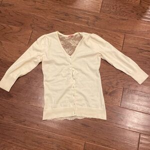 Pale Yellow Cardigan